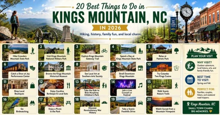 20 Best Things to Do in Kings Mountain NC in 2026