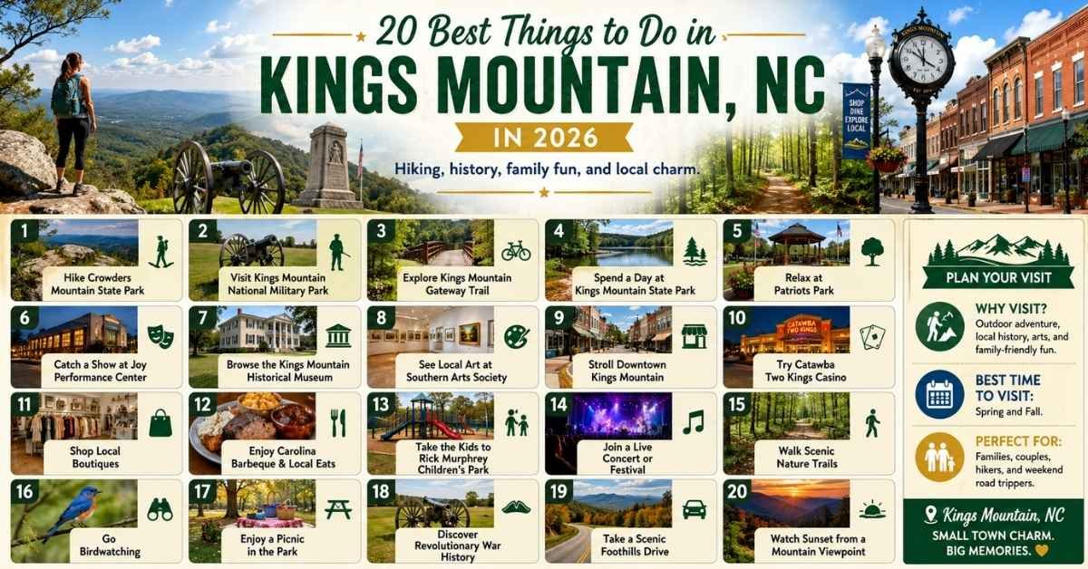 20 Best Things to Do in Kings Mountain NC in 2026