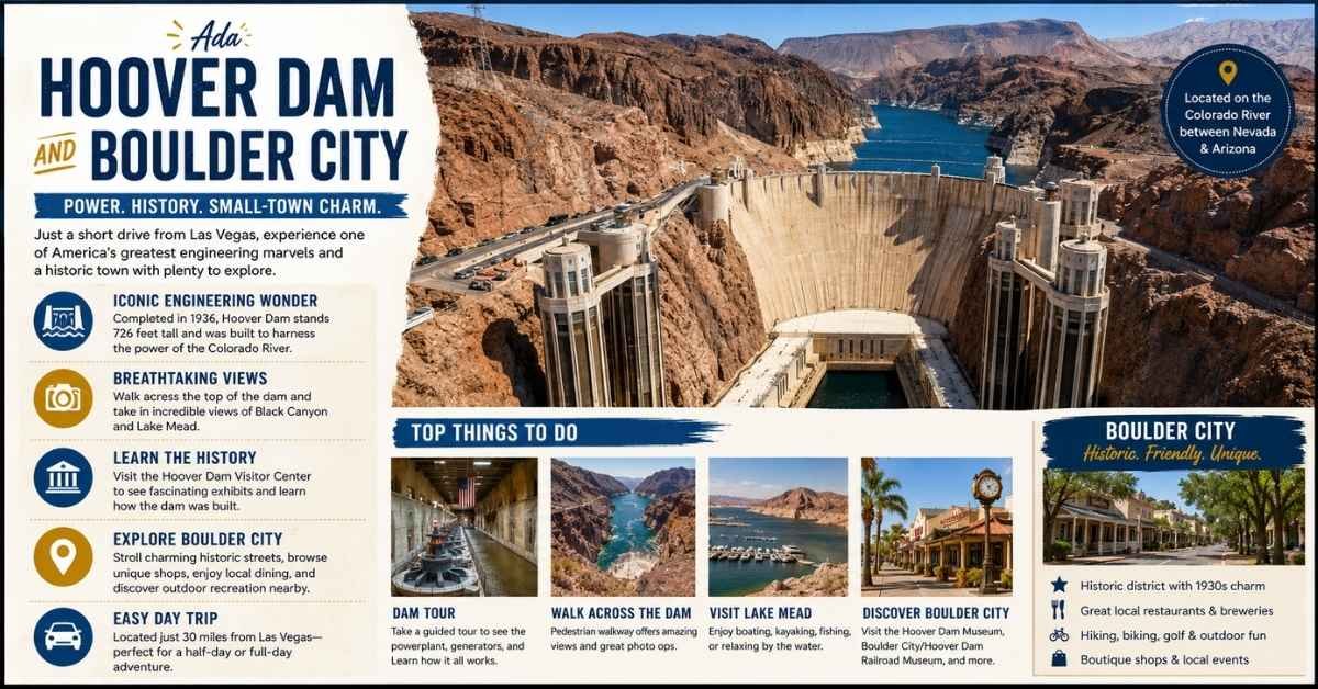 Add Hoover Dam and Boulder City