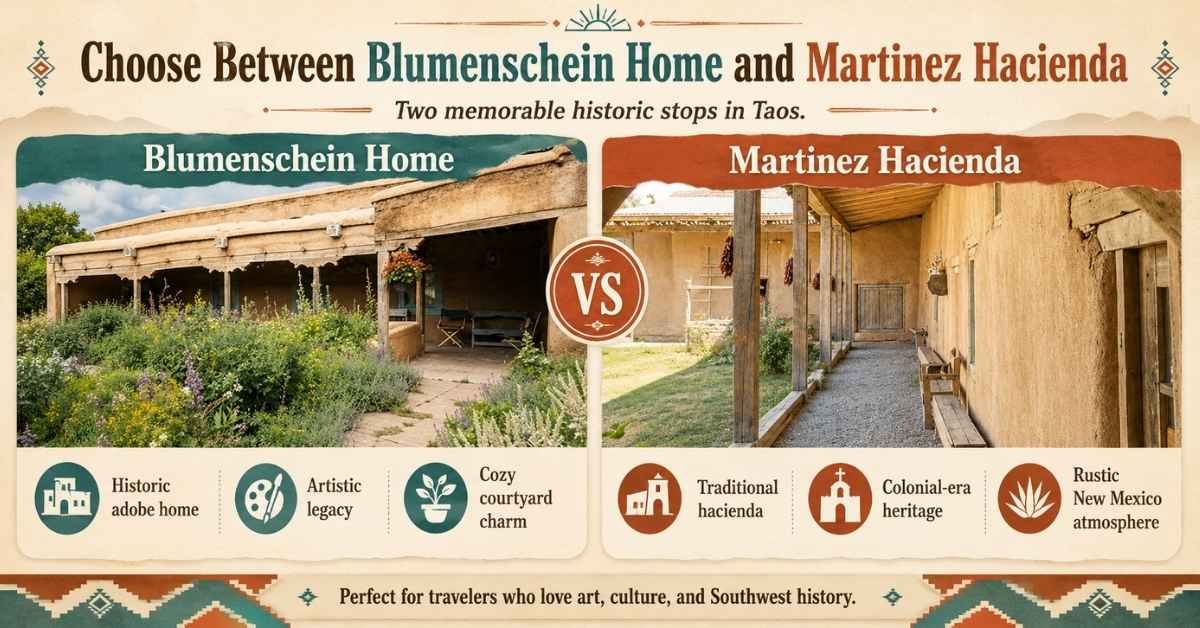 Choose Between Blumenschein Home and Martinez Hacienda