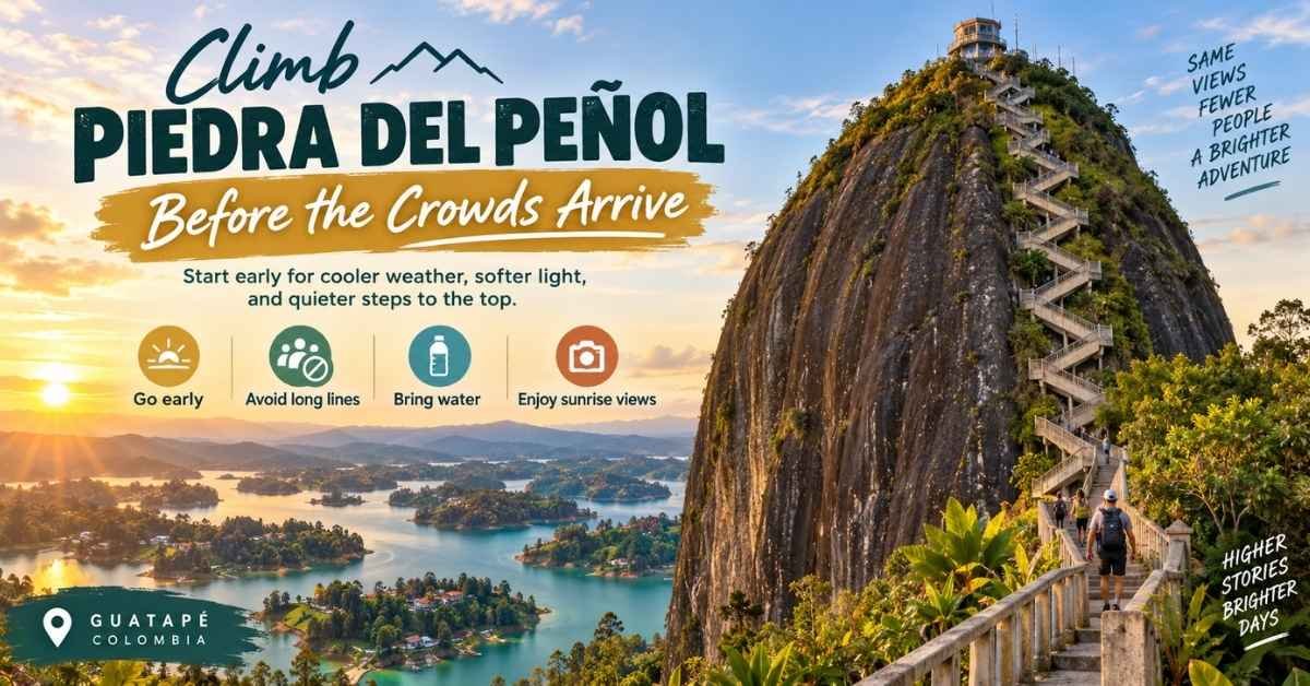 Climb Piedra del Peñol Before the Crowds Arrive