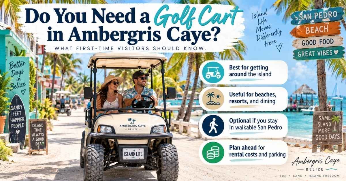 Do You Need a Golf Cart in Ambergris Caye?
