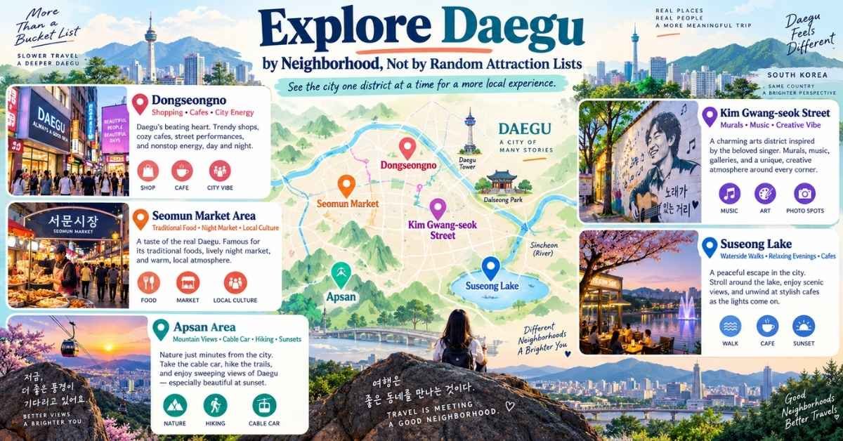 Explore Daegu by Neighborhood, Not by Random Attraction Lists