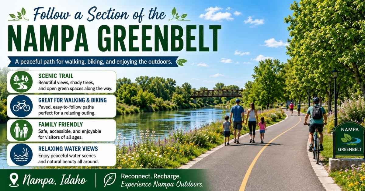 Follow a Section of the Nampa Greenbelt