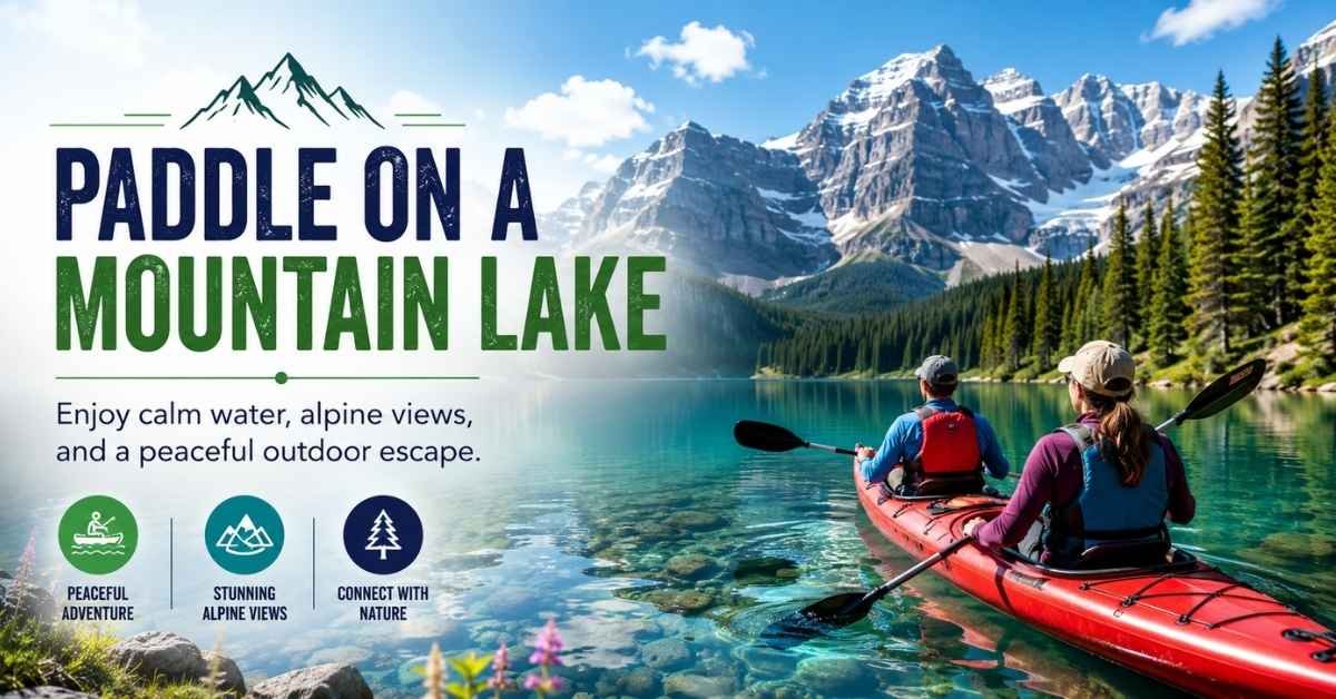 Paddle on a Mountain Lake