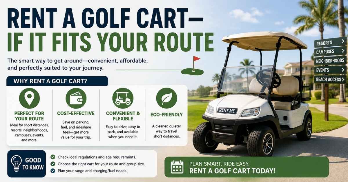 Rent a Golf Cart—If It Fits Your Route