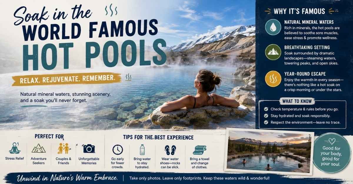 Soak in the World Famous Hot Pools