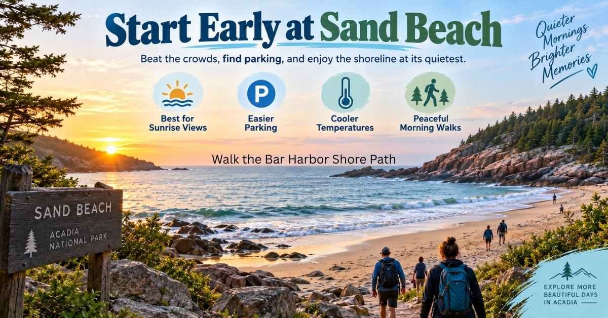 Start Early at Sand Beach