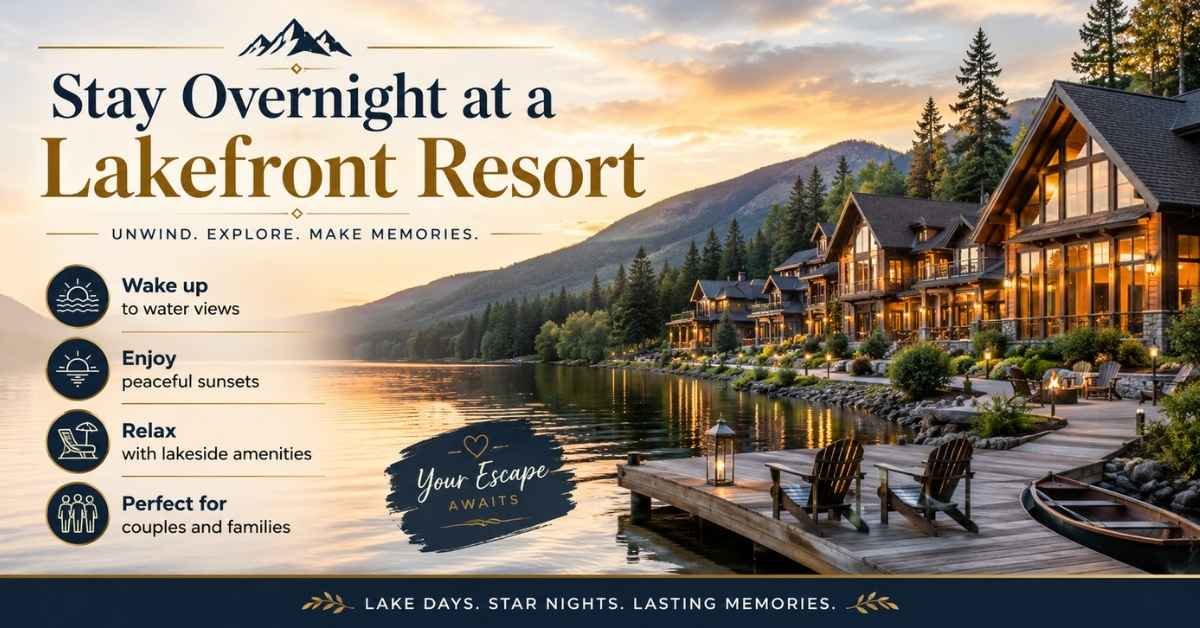 Stay Overnight at a Lakefront Resort