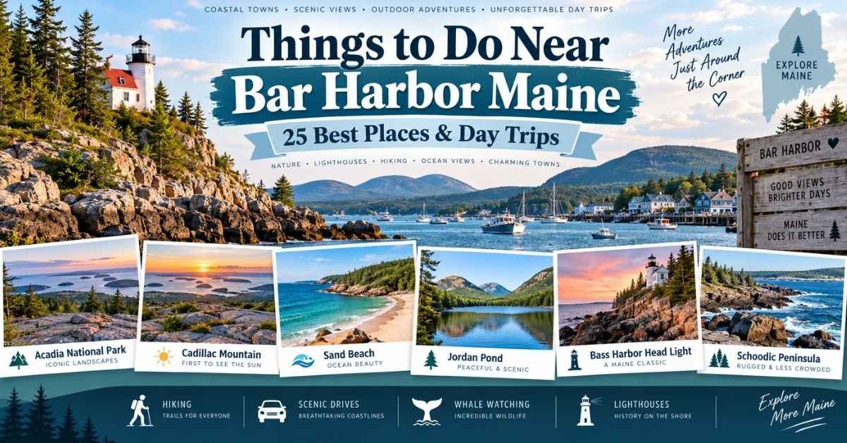 Things to Do Near Bar Harbor Maine: 25 Best Places & Day Trips