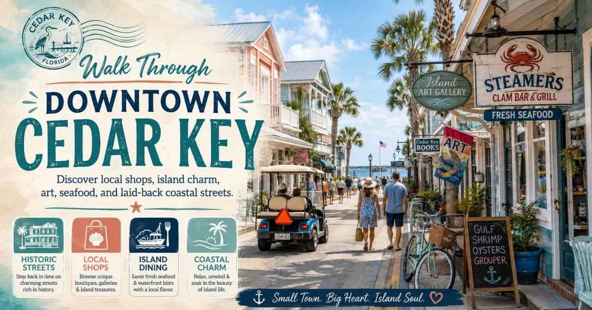 Walk Through Downtown Cedar Key