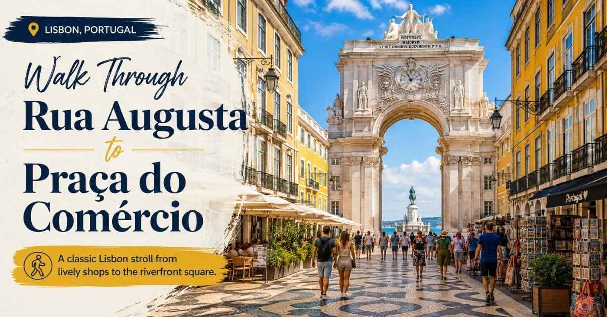 Walk Through Rua Augusta to Praça do Comércio