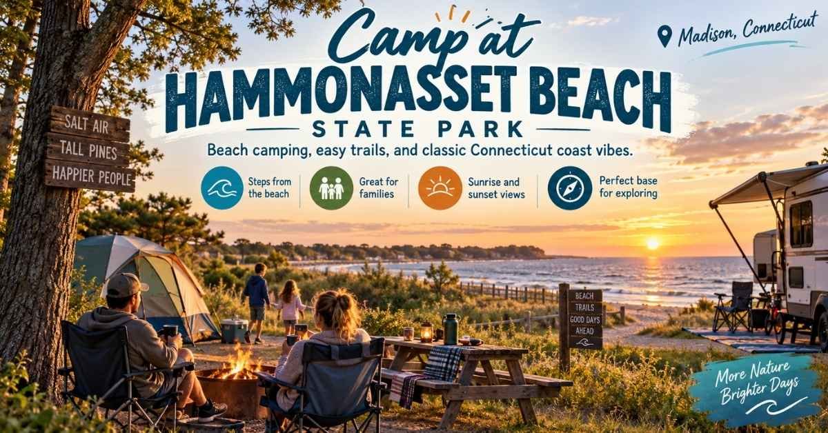 Camp at Hammonasset Beach State Park
