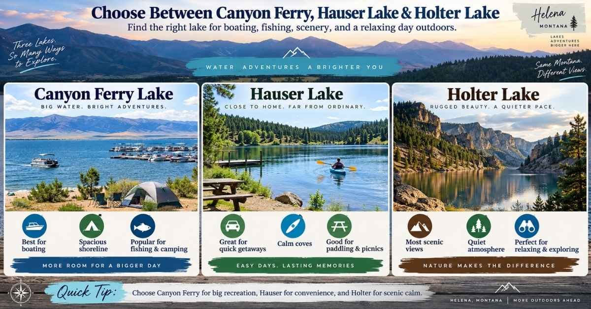 Choose Between Canyon Ferry, Hauser Lake and Holter Lake