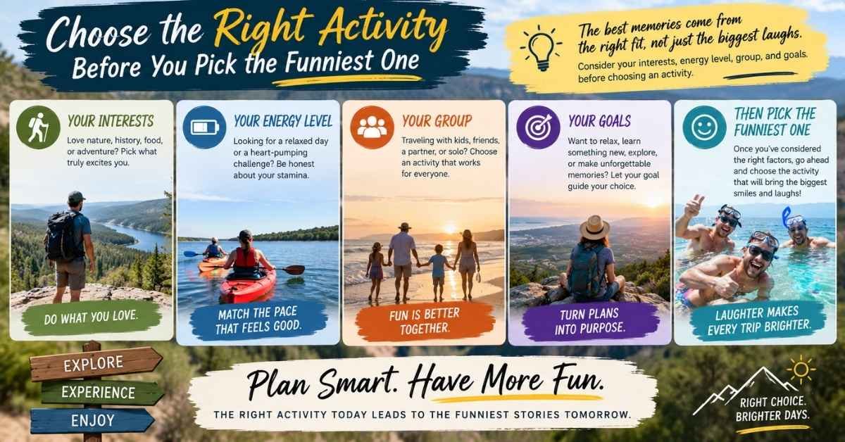 Choose the Right Activity Before You Pick the Funniest One