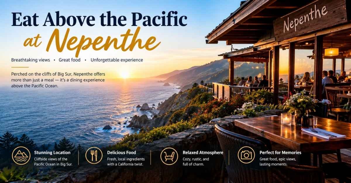 Eat Above the Pacific at Nepenthe