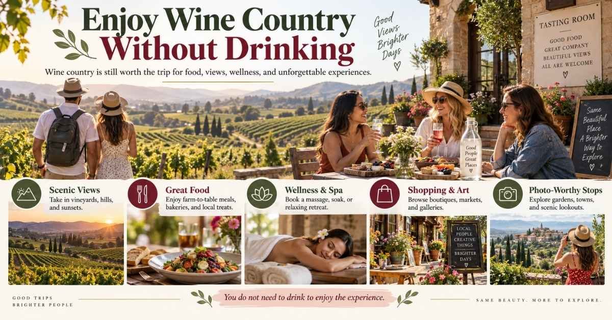 Enjoy Wine Country Without Drinking