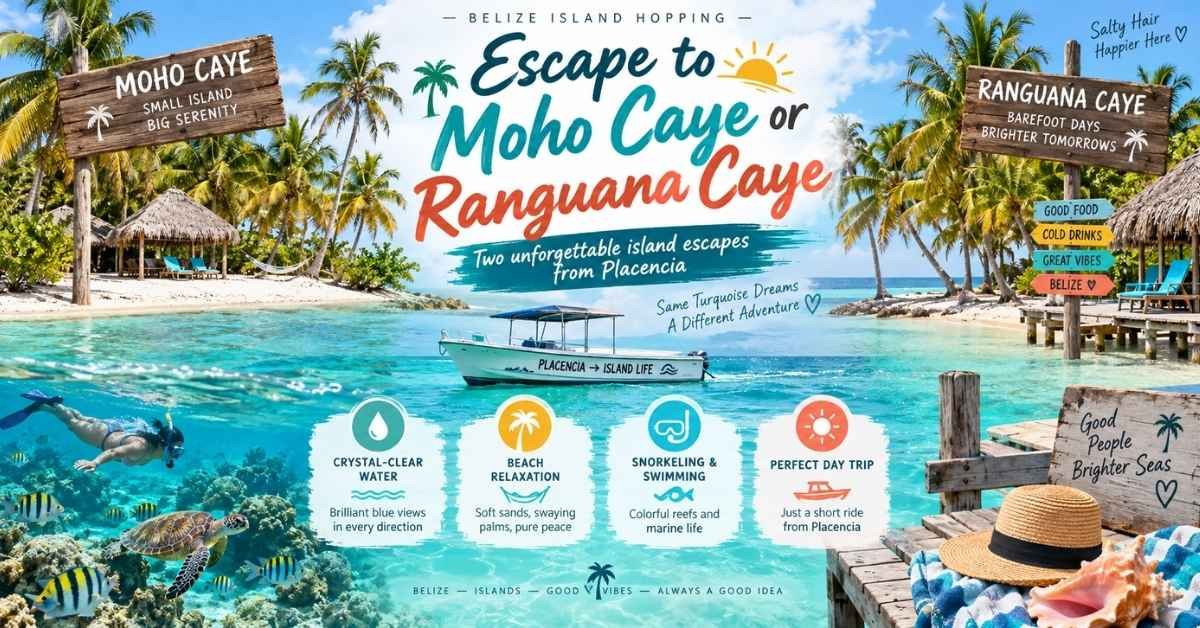 Escape to Moho Caye or Ranguana Caye