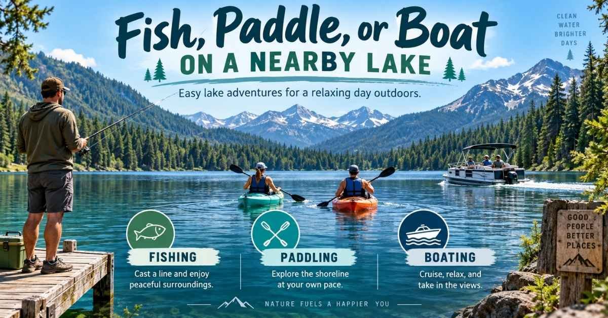 Fish, Paddle, or Boat on a Nearby Lake
