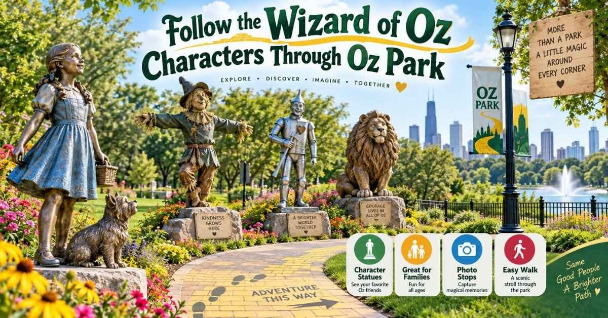 Follow the Wizard of Oz Characters Through Oz Park