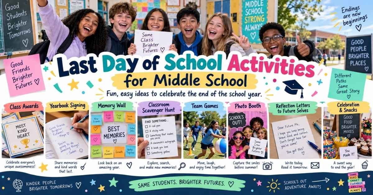 Last Day of School Activities for Middle School