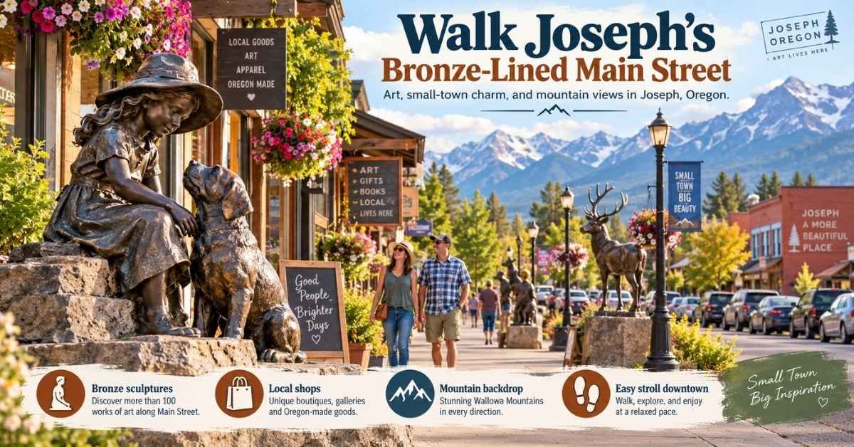 Walk Joseph’s Bronze-Lined Main Street