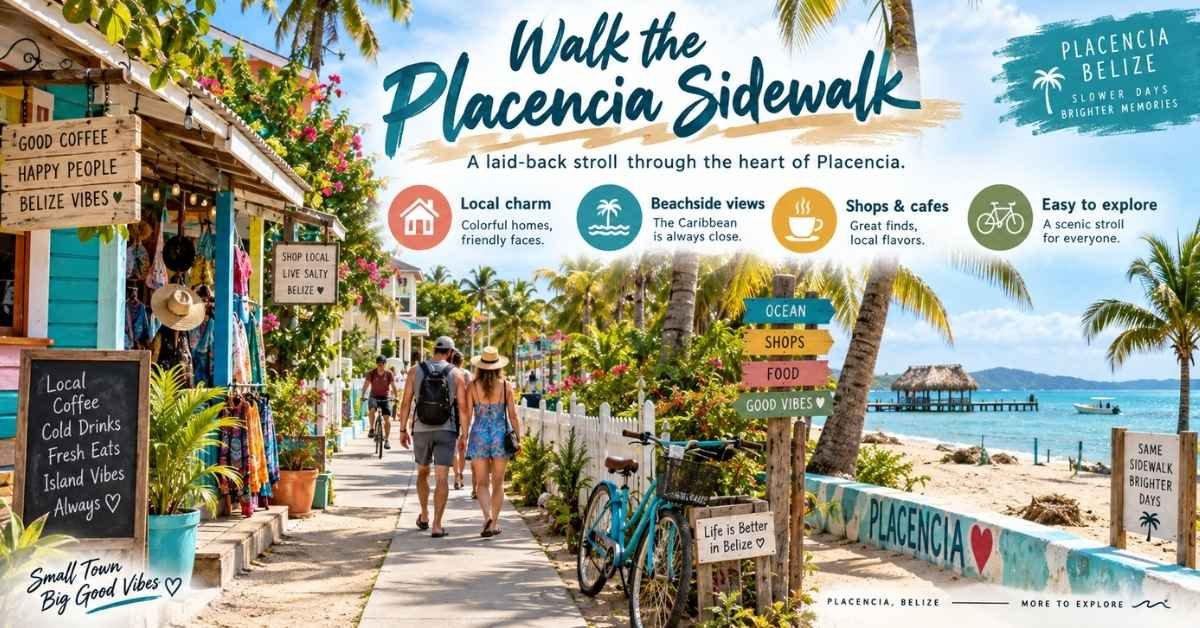 Walk the Placencia Sidewalk
