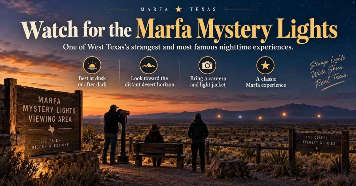 Watch for the Marfa Mystery Lights